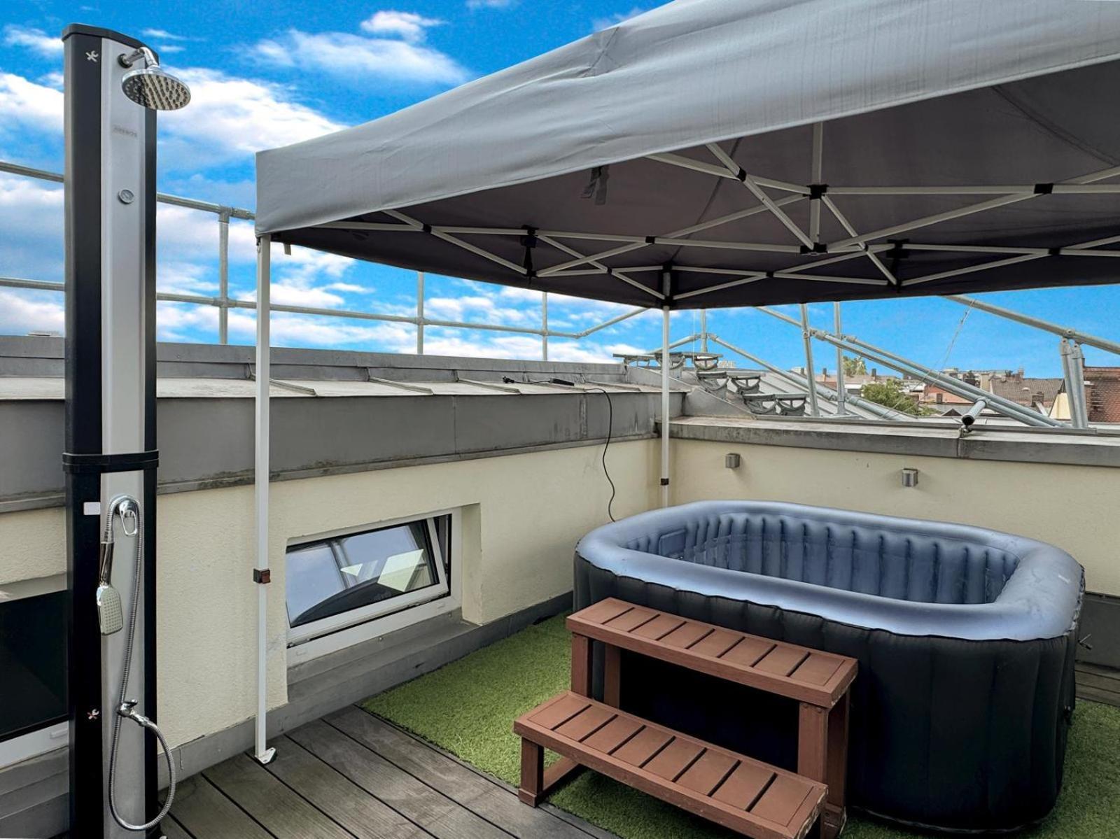 6 Zimmer Maisonette-Penthouse Pool Dachterrasse Luxus Munich Exterior photo